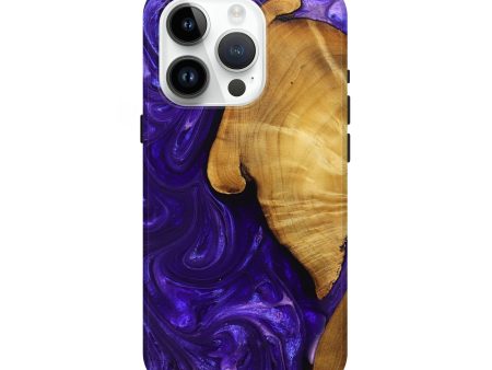 iPhone 15 Pro Wood+Resin Live Edge Phone Case - Orlando (Purple, 694969) Online