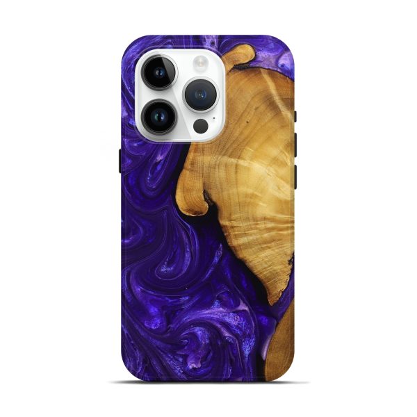 iPhone 15 Pro Wood+Resin Live Edge Phone Case - Orlando (Purple, 694969) Online