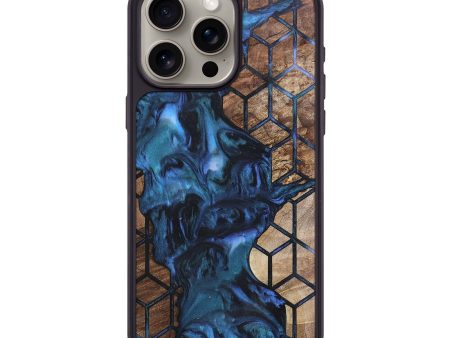 iPhone 15 Pro Max Wood+Resin Phone Case - Ginger (Pattern, 696587) For Discount