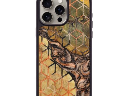 iPhone 15 Pro Max Wood+Resin Phone Case - Mikaela (Pattern, 698595) Online Sale