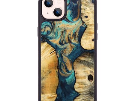 iPhone 14 Plus Wood+Resin Phone Case - Randy (Mosaic, 694333) Sale