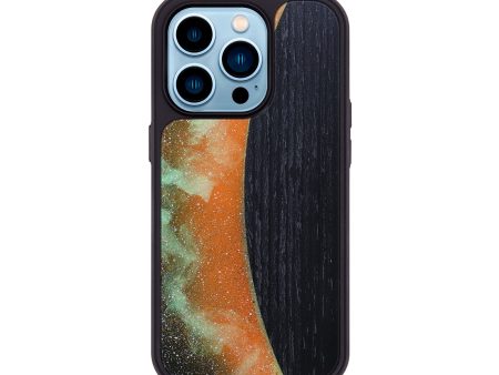 iPhone 14 Pro Wood+Resin Phone Case - Anderson (Eclipse, 698072) For Sale