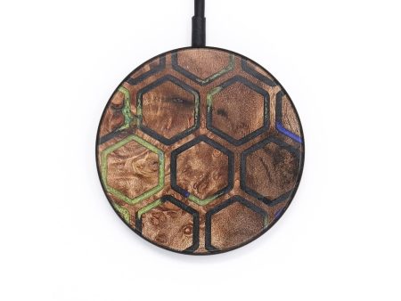 Circle Wood+Resin Wireless Charger - Andrea (Pattern, 695752) For Cheap