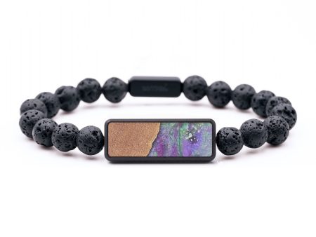 Lava Bead Wood+Resin Bracelet - Noel (Cosmos, 694505) Online Hot Sale