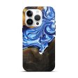 iPhone 15 Pro Wood+Resin Live Edge Phone Case - Adalyn (Blue, 696779) Online Sale