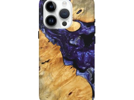 iPhone 15 Pro Wood+Resin Live Edge Phone Case - Gerald (Purple, 695922) Online Hot Sale