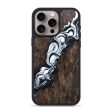 iPhone 15 Pro Max Wood+Resin Phone Case - Nadia (Black & White, 694299) Online Sale