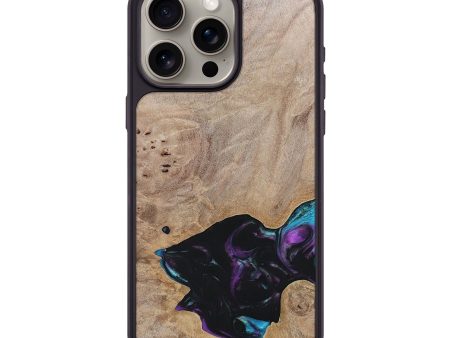 iPhone 15 Pro Max Wood+Resin Phone Case - Kamila (Wood Burl, 696394) Supply