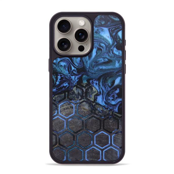 iPhone 15 Pro Max Wood+Resin Phone Case - Kameron (Pattern, 697310) For Discount