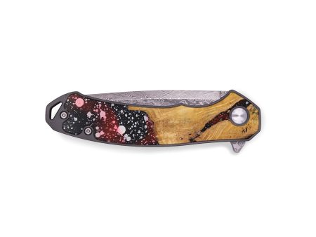 EDC Wood+Resin Pocket Knife - Tasha (Cosmos, 695403) Hot on Sale