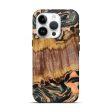 iPhone 15 Pro Wood+Resin Live Edge Phone Case - Janine (Green, 694960) Online now