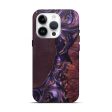 iPhone 15 Pro Wood+Resin Live Edge Phone Case - Pam (Purple, 696845) For Sale