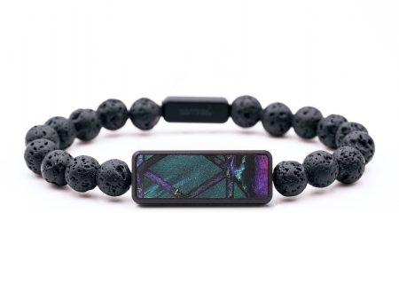 Lava Bead Wood+Resin Bracelet - Saylor (Pattern, 699327) Online