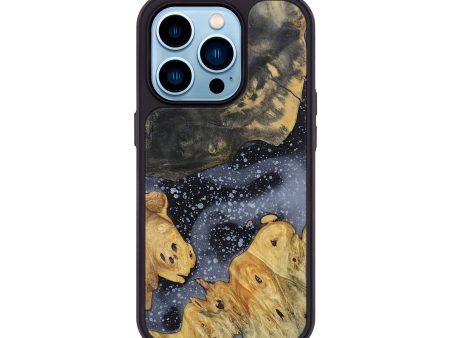 iPhone 14 Pro Wood+Resin Phone Case - Kenya (Cosmos, 696702) For Cheap