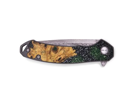 EDC Wood+Resin Pocket Knife - Ryleigh (Cosmos, 695406) For Sale