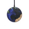 Circle Wood+Resin Wireless Charger - August (Blue, 696908) For Discount