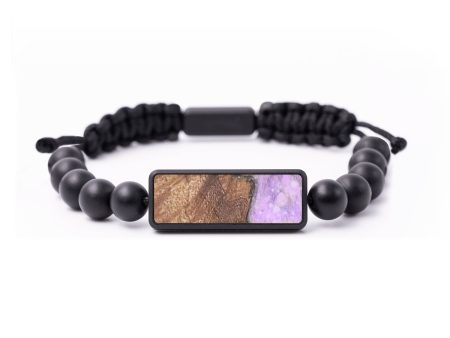 Onyx Bead Wood+Resin Bracelet - Alina (Cosmos, 694532) Discount