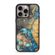 iPhone 15 Pro Max Wood+Resin Phone Case - Maverick (Teal & Gold, 696388) Sale