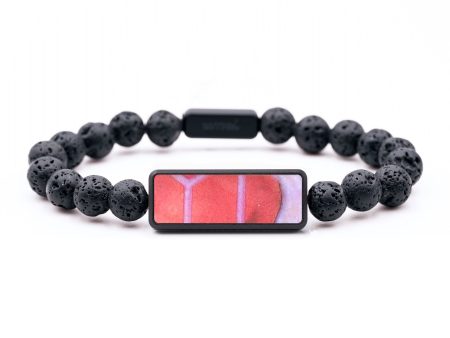 Lava Bead Wood+Resin Bracelet - Bobbi (Pattern, 694605) on Sale