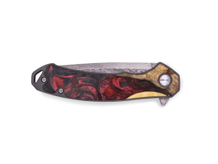 EDC Wood+Resin Pocket Knife - Cadence (Red, 696240) Online Sale