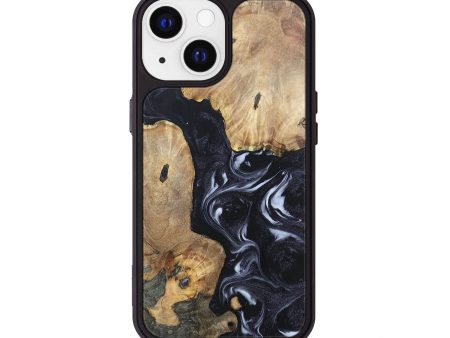 iPhone 13 Wood+Resin Phone Case - Nash (Black & White, 695943) Hot on Sale