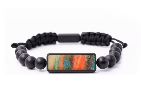 Onyx Bead Wood+Resin Bracelet - Legend (Watercolor, 699201) Hot on Sale