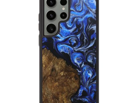 Galaxy S23 Ultra Wood+Resin Phone Case - Ayanna (Blue, 697471) Online