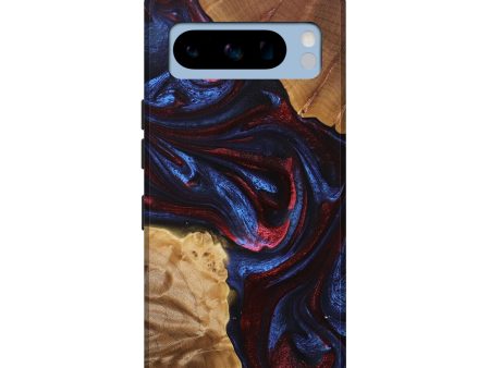 Pixel 8 Pro Wood+Resin Live Edge Phone Case - Damien (Red, 694393) For Sale