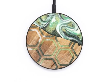 Circle Wood+Resin Wireless Charger - Wendi (Pattern, 697391) Sale