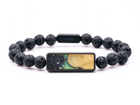 Lava Bead Wood+Resin Bracelet - Jorge (Cosmos, 699282) Cheap