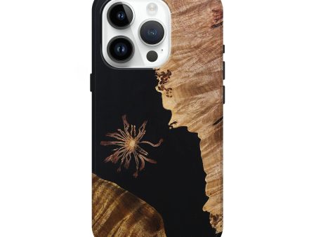 iPhone 15 Pro Wood+Resin Live Edge Phone Case - Max (Pure Black, 697350) Online Sale