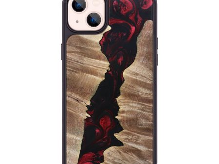 iPhone 14 Plus Wood+Resin Phone Case - Ashley (Red, 695251) on Sale