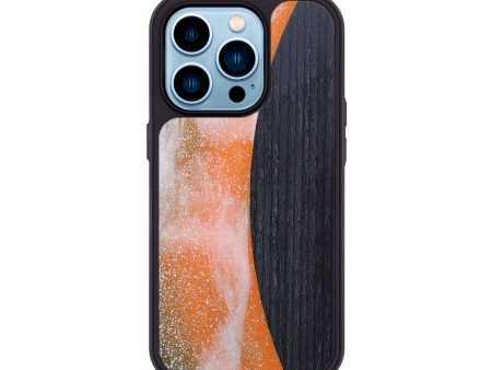 iPhone 14 Pro Wood+Resin Phone Case - Luis (Eclipse, 698076) Online Sale