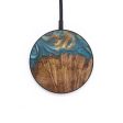 Circle Wood+Resin Wireless Charger - Amie (Teal & Gold, 697890) Online