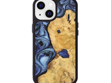 iPhone 13 Wood+Resin Phone Case - Lane (Blue, 699782) Online