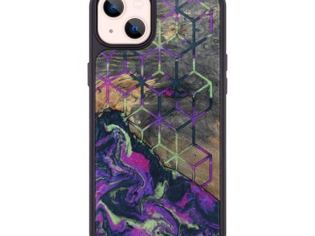 iPhone 14 Plus Wood+Resin Phone Case - Bernadette (Pattern, 696619) on Sale