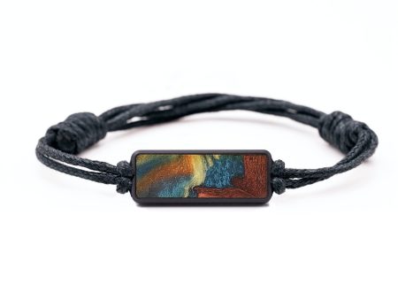 Classic Wood+Resin Bracelet - Robyn (Teal & Gold, 699248) Online Sale