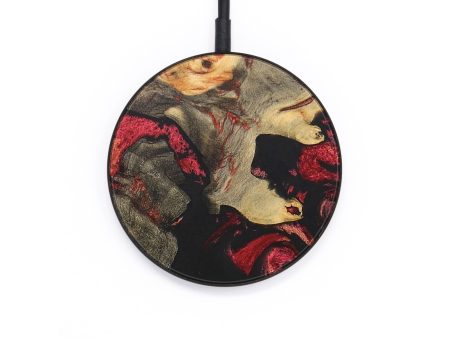 Circle Wood+Resin Wireless Charger - Travis (Red, 695456) For Discount