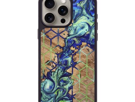 iPhone 15 Pro Max Wood+Resin Phone Case - Enzo (Pattern, 698332) on Sale