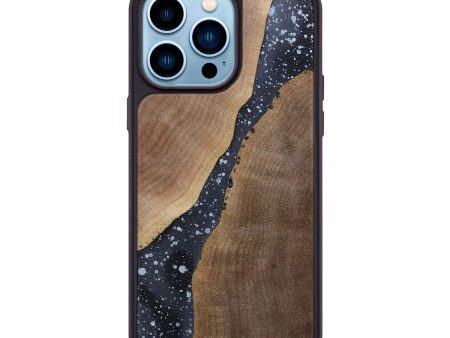 iPhone 14 Pro Max Wood+Resin Phone Case - Fernanda (Eclipse, 698052) Cheap