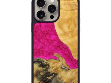 iPhone 15 Pro Max Wood+Resin Phone Case - Roman (Watercolor, 698674) Fashion