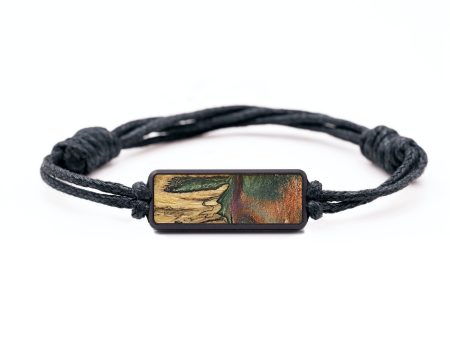 Classic Wood+Resin Bracelet - Vicky (Green, 699346) For Sale