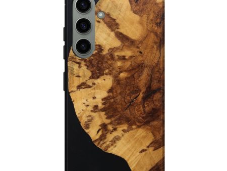 Galaxy S24 Plus Wood+Resin Live Edge Phone Case - Gianni (Pure Black, 698227) Online now