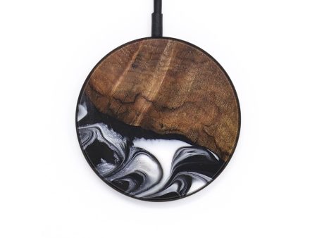 Circle Wood+Resin Wireless Charger - Hayes (Black & White, 696199) Online