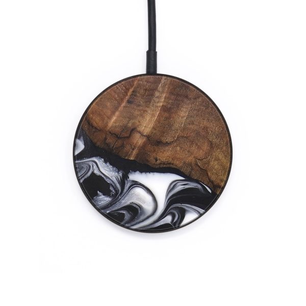 Circle Wood+Resin Wireless Charger - Hayes (Black & White, 696199) Online