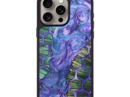 iPhone 15 Pro Max Wood+Resin Phone Case - Imogene (Pattern, 697308) Hot on Sale