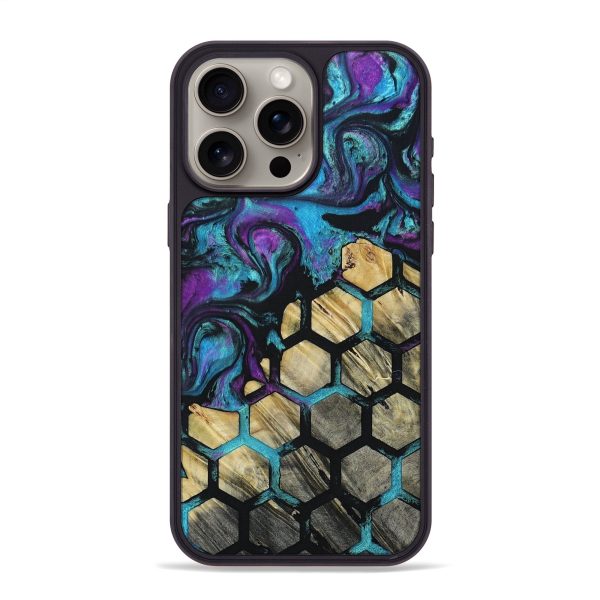 iPhone 15 Pro Max Wood+Resin Phone Case - Debra (Pattern, 694736) For Discount