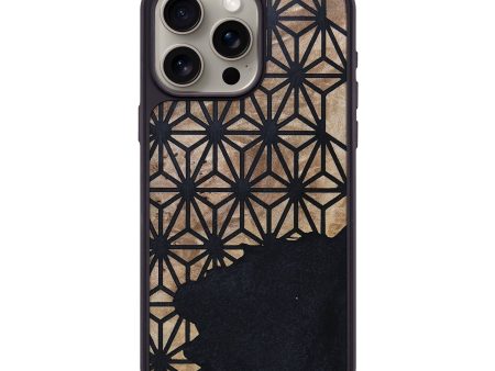 iPhone 15 Pro Max Wood+Resin Phone Case - Eloise (Pattern, 694725) Fashion