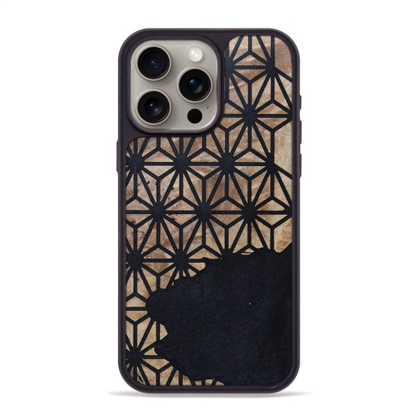 iPhone 15 Pro Max Wood+Resin Phone Case - Eloise (Pattern, 694725) Fashion