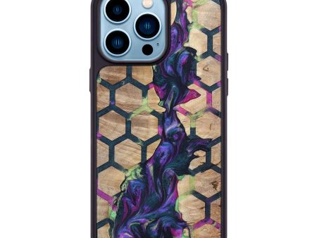 iPhone 14 Pro Max Wood+Resin Phone Case - Clint (Pattern, 696615) Online now